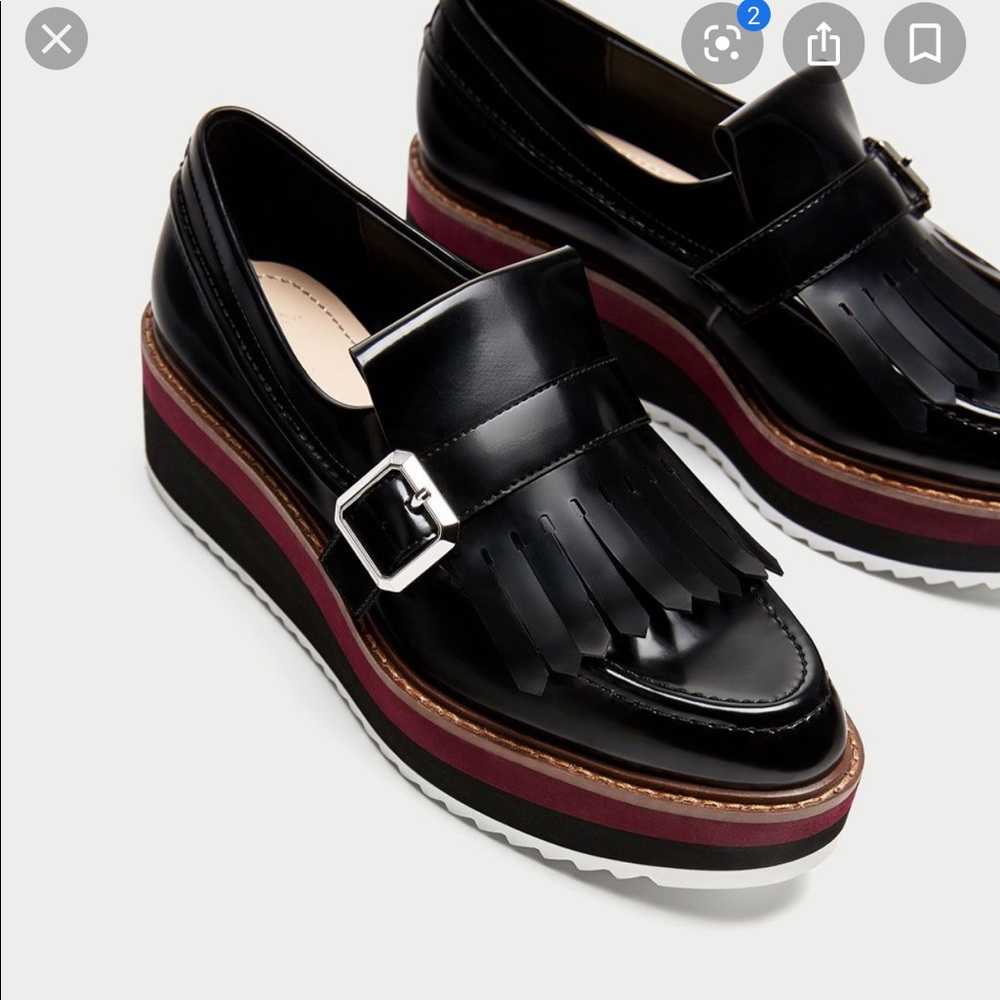 ISO ZARA Platform Loafers size 38.5.